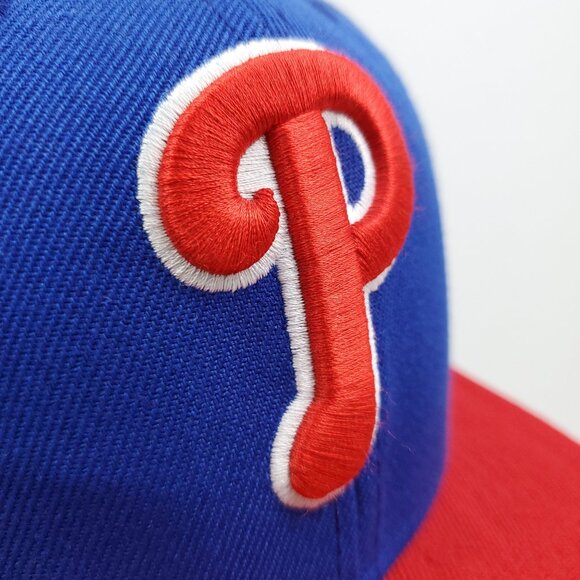 Philadelphia Phillies Fitted Hat New Era 59Fifty MLB Baseball Cap Size 7 5/8 - Picture 6 of 11